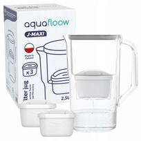 Vandens filtravimo ąsotis AquaFloow J-MAXI 2,5 l, pilkas, su 3 filtrais