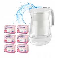 Vandens filtras ąsotis Aquaphor Onyx 4,2 l su 6 Maxfor Mg kasetėmis