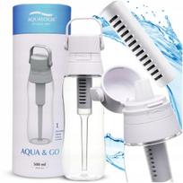 Filtruotas vandens butelis Aqualogis Aqua&Go 0,5 l baltas
