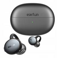 Belaidės ausinės su segtuku EarFun, juodos, Bluetooth, LDAC
