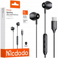 Laidinės ausinės MCDODO su USB-C, DAC, RGB apšvietimu ir mikrofonu