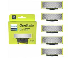 Pakeičiamos ašmenys PHILIPS OneBlade QP250/50 skutimosi peiliukams, 5 vnt.
