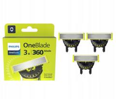 Skutimosi peiliukai Philips OneBlade 360, 3 vnt., QP430/50
