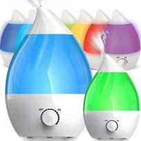 Oro drėkintuvas–jonizatorius, tylus, LED apšvietimas (7 spalvos), 2,6 l, 25 W