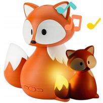 Oro drėkintuvas ir aromato difuzorius Fox su LED apšvietimu, oranžinis, groja muziką