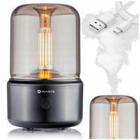 Oro drėkintuvas ir aromato difuzorius su LED naktine lempute, USB
