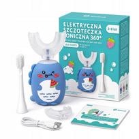 Vaikiškas mėlynas elektrinis dantų šepetėlis SONIC TOOTHBRUSH 360, 2in1