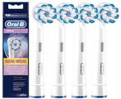 Dantų šepetėlio galvutės ORAL B Sensitive, 4 vnt., tinka Braun