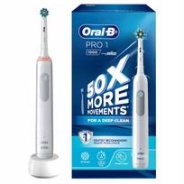 Elektrinis dantų šepetėlis Oral-B Pro Series 1 1000, baltas