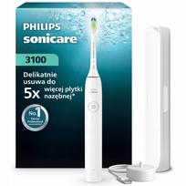 Elektrinis dantų šepetėlis Philips Sonicare 3100, baltas, su kelioniniu dėklu, HX4033/21