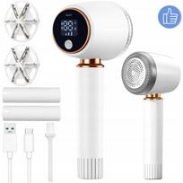 Drabužių elektrinis skutukas su USB-C, 3 greičiai, 2-in-1, LED ekranas