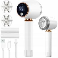 Drabužių pūkų surinkėjas su LED ekranu, 6 ašmenys, įkraunamas, 2in1 modelis, megztiniams