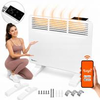 Nešiojamas elektrinis „EKO“ konvektorius su WiFi, 1000 W, energiją taupantis