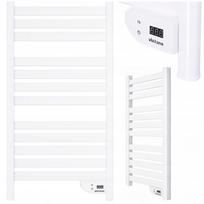 Vonios elektrinis sieninis šildytuvas 500 W, baltas, su LED ekranu