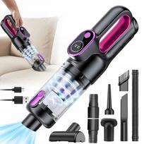 Belaidis rankinis dulkių siurblys su LED, automobiliui, kemperiui, biurui