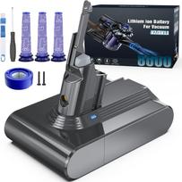 Atsarginė 8000mAh baterija su filtru Dysono V7 SV11 dulkių siurbliui