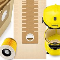 Dulkių siurblio filtras Karcher WD3, WD2, MV3, SE4001, K2000, 10 vnt.