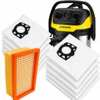 Dulkių siurblio maišeliai KARCHER WD4/WD5/WD6, HEPA filtras, 10 vnt.