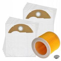 Dulkių siurblio maišeliai su sustiprintu filtru KARCHER NT 22/1, 10 vnt.