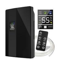 Oro sausintuvas 2 l, 65 W, juodas, su LCD ekranu, nuotoliniu valdymu ir higrostatu