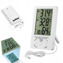 Oro stotelė su LCD termometru, higrometru, laikrodžiu ir magnetu, su baterijų rinkiniu