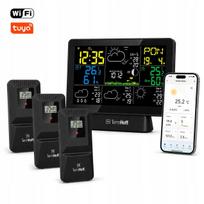 Oro stotis su barometru ir WiFi, TUYA TermHoff TH-WS7, su 3 papildomais jutikliais