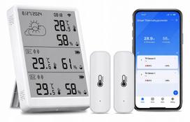 Išmanioji orų stotelė su vidaus ir lauko jutikliais, WiFi, TUYA Smart