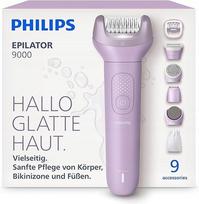 Belaidis drėgnas ir sausas epiliatorius Philips 9000 BRE728/00, su 9 priedais