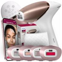 Lazerinis epiliatorius PHILIPS LUMEA 9900 moterims, šviesos plaukelių šalinimui, su 4 antgaliais