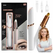 Veido ir antakių epiliatorius FLAWLESS BROWS, su USB įkrovimu ir LED lempute