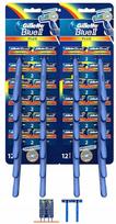 Vienkartiniai skutimosi peiliukai Gillette Blue 2 Plus, 24 vnt.