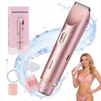 Moteriškas 2-in-1 bikinio ir intymių zonų elektrinis skustuvas-trimeris
