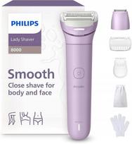 Moteriškas skustuvas PHILIPS LADY SHAVER 8000 BRL149/00, sausam ir drėgnam skutimuisi, su LED