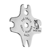 Barbecue Cleaner Stainless Steel Grate Grill Scraper Grill Cleaner Tool Works with Most Grill Grates white