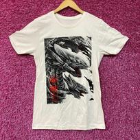 Yu Gi Oh! Blue-Eyes White Dragon Graphic Design T-Shirt XL black