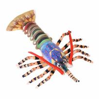 Lifelike Lobster Plush Toys Vivid Colorful Stuffed Lobster Throw Pillow Creative Home Decor Funny Christmas Gift 60cm beige