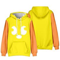 Mens Womens Hoodie Blox Fruits Hoodies Anime Streetwear Harajuku Casual Printed Hooded Pullover Sweatshirts XS yellow