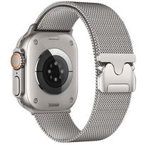 Parachute Straps for Apple Watch ultra 2 3 band 49mm 46mm 44mm 40mm 45mm 41mm Milanese loop Bracelet iWatch series 9 8 se 10 11 42 44 45 49 S10-46mm gray