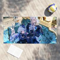 Game Genshin Impact Neuvillette Furina Towel Shower Sauna Travel Spa Quick Dry Gym Accessories Soft Large Beach Towels W30*H60(CM) gray