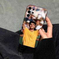 Tennis player-Carlos Alcaraz Phone Case For Samsung S25,S24,S21,S22,S23,S30,Ultra,S20,Plus,Fe,Note,10,9,5G Black Cover Samsung S20ULTRA5G beige