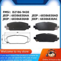 For Jeep Wrangler Rubicon Sahara Sport(JL) Rear Brake Pads 68386838AA 68386838AB 68386838AC 68386838AD/Auto Parts -44017 black