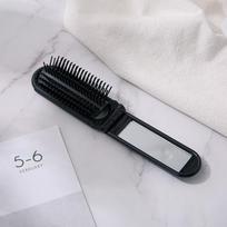 Foldable Travel Mirror Comb: Compact Air Cushion Massage Comb for Scalp and Hair Styling juoda