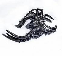 Silver Fashion Metal Spider Large Grab Clip for Women Trendy Cool Personality Shark Clip Back Spoon Pan Hair Clip Hair Grab C