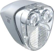 Cat Eye Hub Dynamo Headlight BP Silver HL-HUB100 sidabras