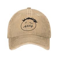 T-Travis Scott  Unisex Baseball Cap Cactus Jack Distressed Denim Caps Hat Classic Travel Adjustable Headwear beige