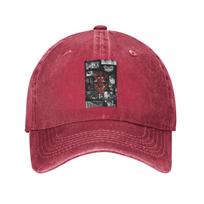 Japan Anime Berserk SwordsUnisex Unisexga Guts Denim Fabric Cap Casual Baseball Caps Adjustable Hat Summer Unisex Baseball Hats One Size pink