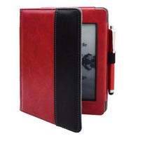 A protective case suitable for the Kindle Touch D01200, an Amazon e-book case with a spliced design Amazon kindle Touch D0120 raudona