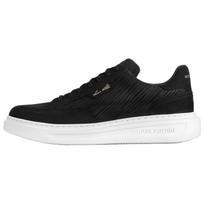 LOUIS VUITTON Beverly Hills Cow Leather Low top Skateboard Shoes Men's Black 1AC63U 41 juoda