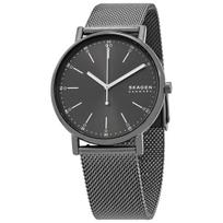 SKAGEN Signatur Kvarcinis Pilkas Ciferblatas Vyriškas Laikrodis Moteriškas Kvarcinis Laikrodis Nerūdijantis Plienas 30m 40mm valanda SKW6577 pilka spalva