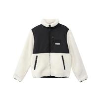 Puma Sherpa Color Block Fleece striukė su apykakle ir logotipu Vyriškos striukės Ivory 846325-73 L black